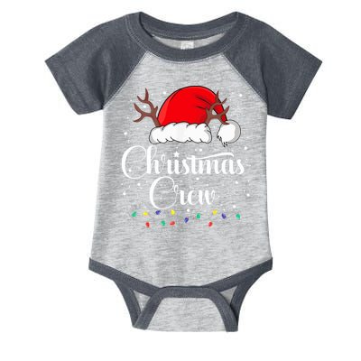 Christmas Crew Family Group Matching Christmas Pajama Party Infant Baby Jersey Bodysuit
