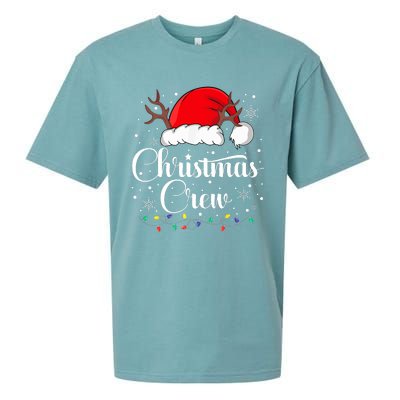 Christmas Crew Family Group Matching Christmas Pajama Party Sueded Cloud Jersey T-Shirt