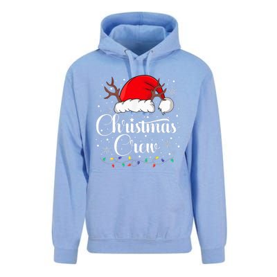 Christmas Crew Family Group Matching Christmas Pajama Party Unisex Surf Hoodie