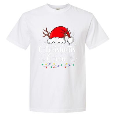 Christmas Crew Family Group Matching Christmas Pajama Party Garment-Dyed Heavyweight T-Shirt