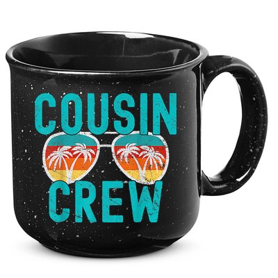 Cousin Crew Family Vacation Summer Vacation Beach Sunglasses 15oz Campfire Ceramic Mug