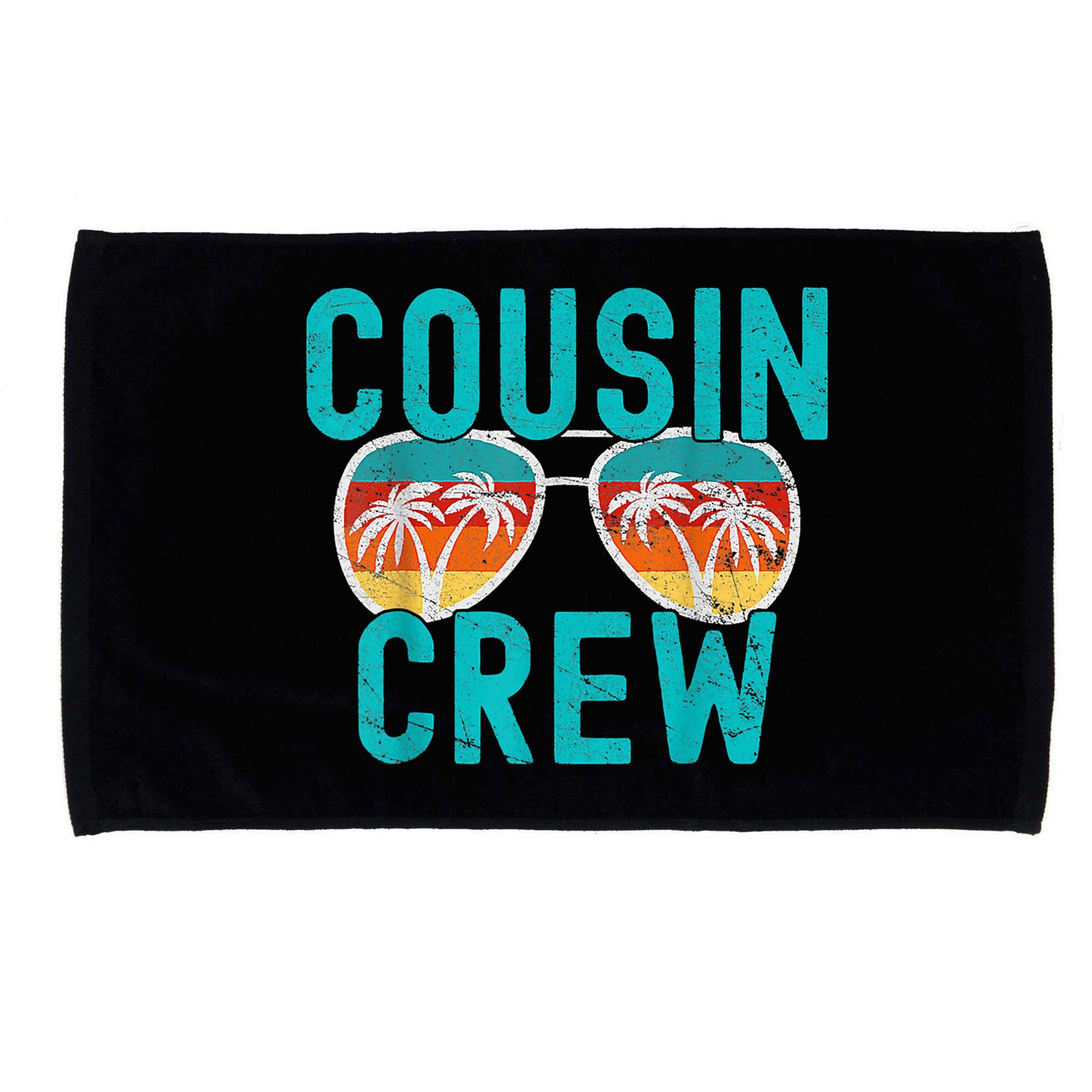 Cousin Crew Family Vacation Summer Vacation Beach Sunglasses Microfiber Hand Towel