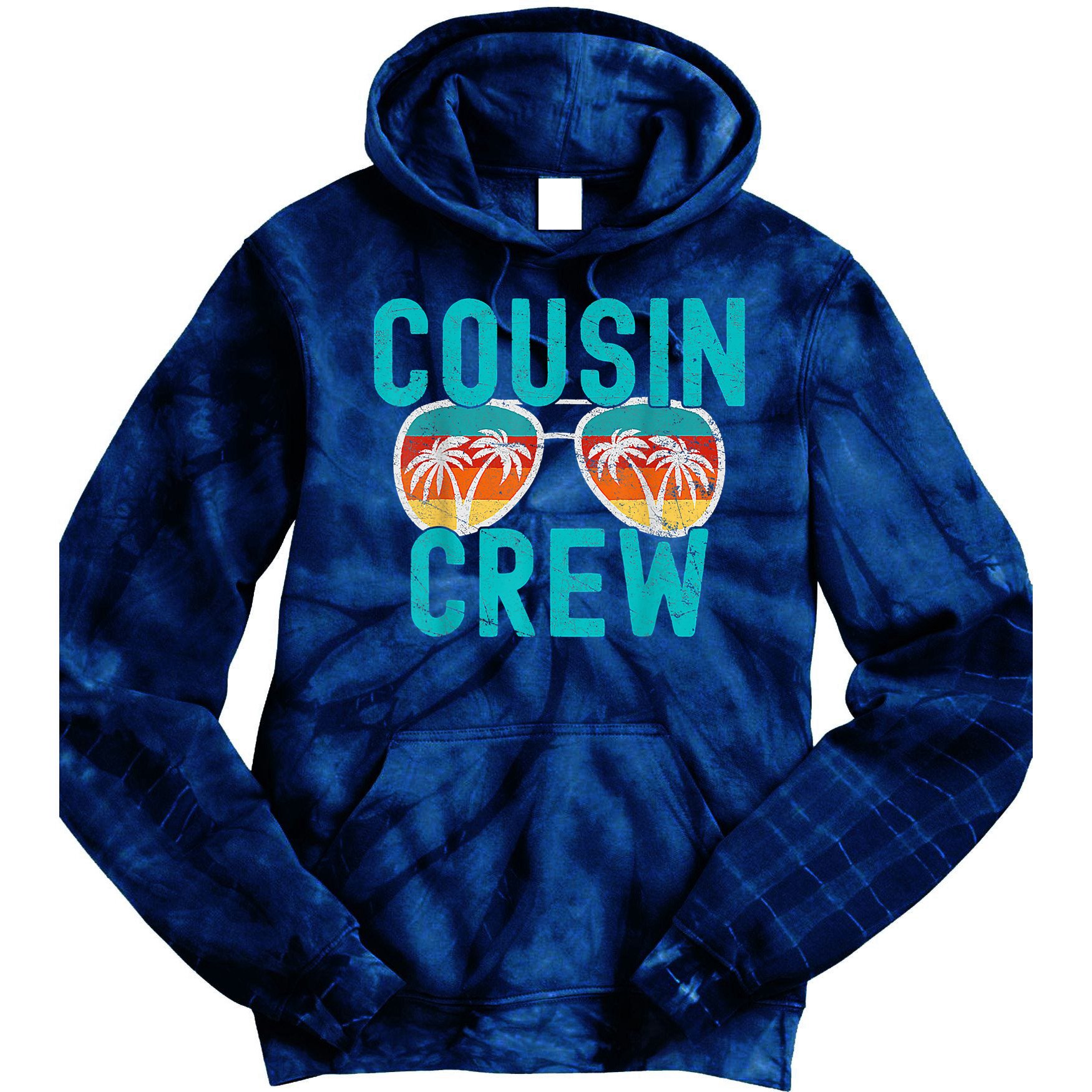 Cousin Crew Family Vacation Summer Vacation Beach Sunglasses Tie Dye Hoodie