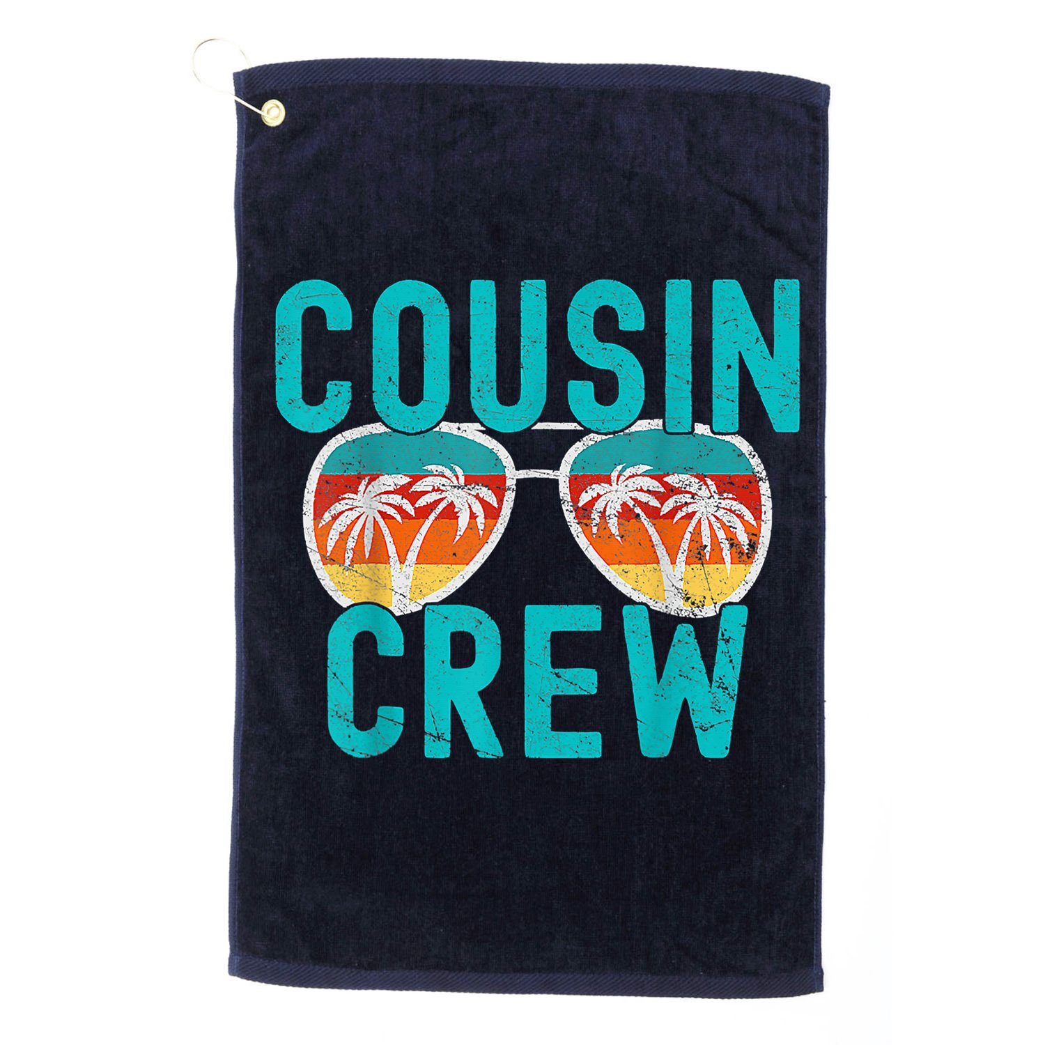 Cousin Crew Family Vacation Summer Vacation Beach Sunglasses Golf Towel