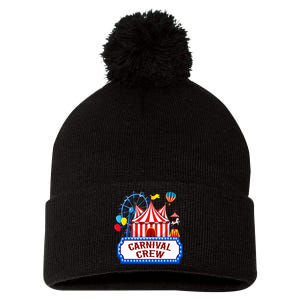 Carnival Crew For Carnival Birthday Theme Party Matching Pom Pom 12in Knit Beanie