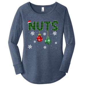 Chestnuts Christmas Funny Matching Couples Xmas Nuts Gift Women's Perfect Tri Tunic Long Sleeve Shirt