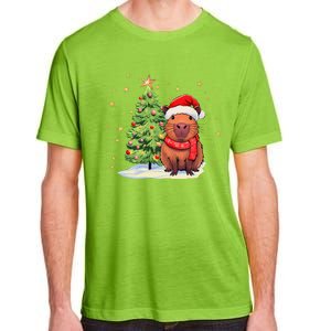 Capybara Christmas Funny Capybara Xmas Holiday Girl Adult ChromaSoft Performance T-Shirt