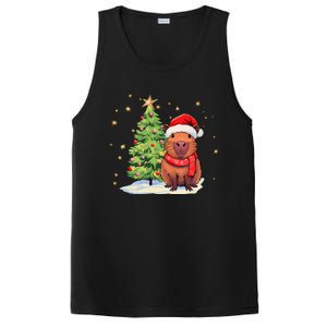 Capybara Christmas Funny Capybara Xmas Holiday Girl PosiCharge Competitor Tank