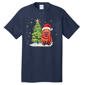 Capybara Christmas Funny Capybara Xmas Holiday Girl Tall T-Shirt