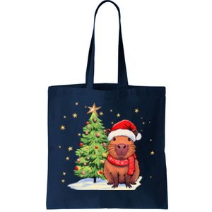 Capybara Christmas Funny Capybara Xmas Holiday Girl Tote Bag