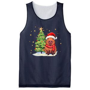 Capybara Christmas Funny Capybara Xmas Holiday Girl Mesh Reversible Basketball Jersey Tank