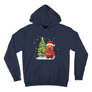 Capybara Christmas Funny Capybara Xmas Holiday Girl Tall Hoodie