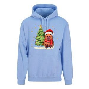 Capybara Christmas Funny Capybara Xmas Holiday Girl Unisex Surf Hoodie