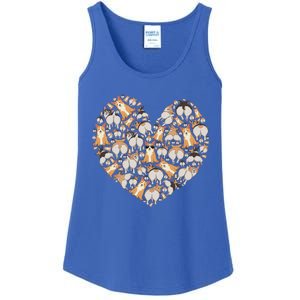 Cute Corgis Funny Dog Mom Corgi Lover Heart Valentines Day Cute Gift Ladies Essential Tank