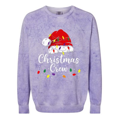 Christmas Crew Family Group Matching Christmas Pajama Party Colorblast Crewneck Sweatshirt