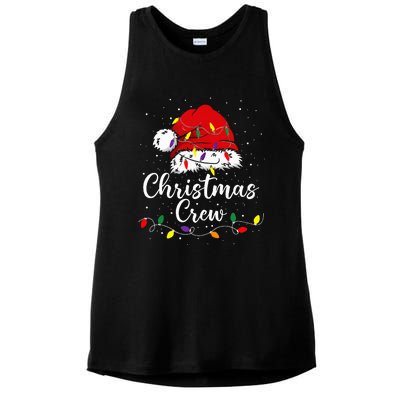 Christmas Crew Family Group Matching Christmas Pajama Party Ladies PosiCharge Tri-Blend Wicking Tank