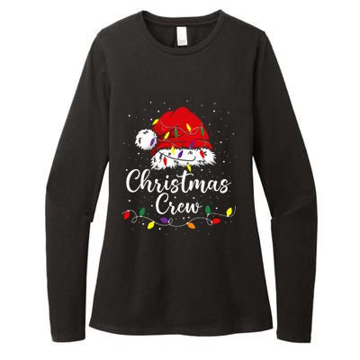 Christmas Crew Family Group Matching Christmas Pajama Party Womens CVC Long Sleeve Shirt