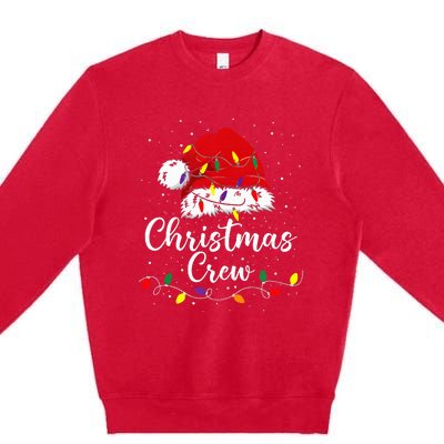 Christmas Crew Family Group Matching Christmas Pajama Party Premium Crewneck Sweatshirt