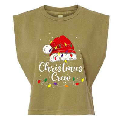 Christmas Crew Family Group Matching Christmas Pajama Party Garment-Dyed Women's Muscle Tee