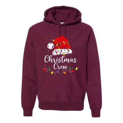 Christmas Crew Family Group Matching Christmas Pajama Party Premium Hoodie