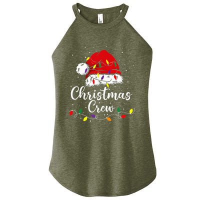 Christmas Crew Family Group Matching Christmas Pajama Party Women's Perfect Tri Rocker Tank