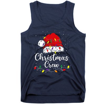 Christmas Crew Family Group Matching Christmas Pajama Party Tank Top