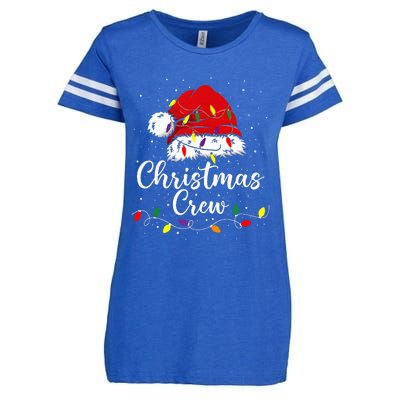 Christmas Crew Family Group Matching Christmas Pajama Party Enza Ladies Jersey Football T-Shirt