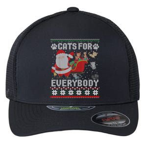 Christmas Cats For Everybody Ugly Funny Cute Great Gift Flexfit Unipanel Trucker Cap