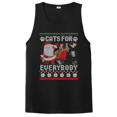 Christmas Cats For Everybody Ugly Funny Cute Great Gift PosiCharge Competitor Tank