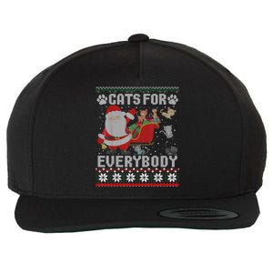 Christmas Cats For Everybody Ugly Funny Cute Great Gift Wool Snapback Cap