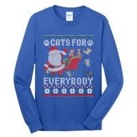 Christmas Cats For Everybody Ugly Funny Cute Great Gift Tall Long Sleeve T-Shirt