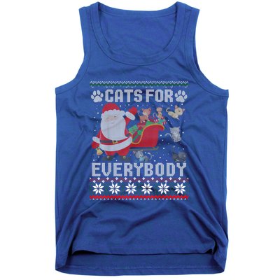 Christmas Cats For Everybody Ugly Funny Cute Great Gift Tank Top