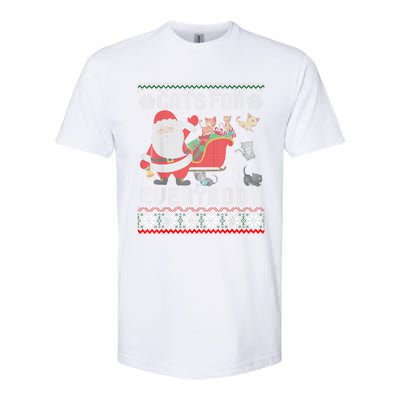 Christmas Cats For Everybody Ugly Funny Cute Great Gift Softstyle CVC T-Shirt