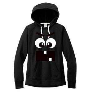 Creepy Carrots Face Halloween Costume Women's Fleece Hoodie