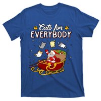 Christmas Cats For Everyone Santa Loves Cats Too Merry Xmas Gift T-Shirt