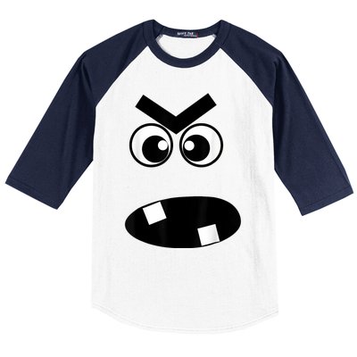 Creepy Carrots Face Halloween Costume Baseball Sleeve Shirt