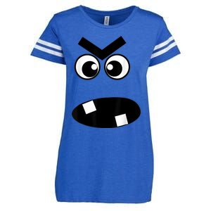 Creepy Carrots Face Halloween Costume Enza Ladies Jersey Football T-Shirt