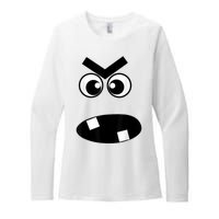 Creepy Carrots Face Halloween Costume Womens CVC Long Sleeve Shirt