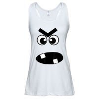 Creepy Carrots Face Halloween Costume Ladies Essential Flowy Tank