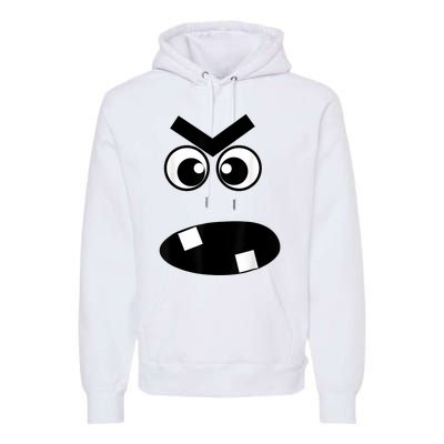 Creepy Carrots Face Halloween Costume Premium Hoodie