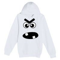 Creepy Carrots Face Halloween Costume Premium Pullover Hoodie