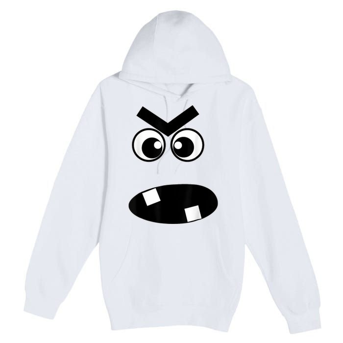 Creepy Carrots Face Halloween Costume Premium Pullover Hoodie