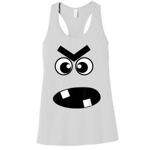 Creepy Carrots Face Halloween Costume Women's Racerback Tank