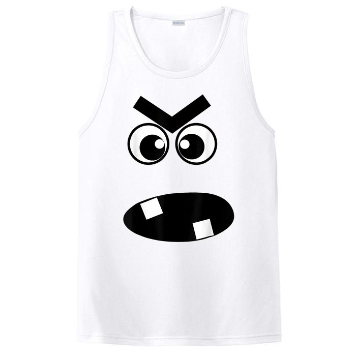 Creepy Carrots Face Halloween Costume PosiCharge Competitor Tank