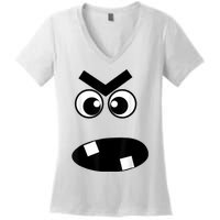 Creepy Carrots Face Halloween Costume Women's V-Neck T-Shirt