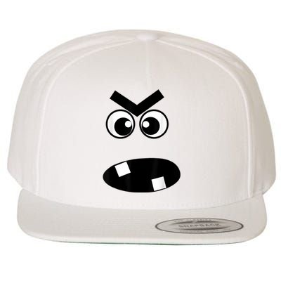 Creepy Carrots Face Halloween Costume Wool Snapback Cap