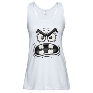 Creepy Carrots Face Halloween Funny Costume Ladies Essential Flowy Tank