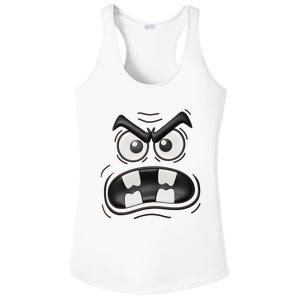 Creepy Carrots Face Halloween Funny Costume Ladies PosiCharge Competitor Racerback Tank