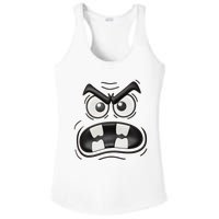 Creepy Carrots Face Halloween Funny Costume Ladies PosiCharge Competitor Racerback Tank