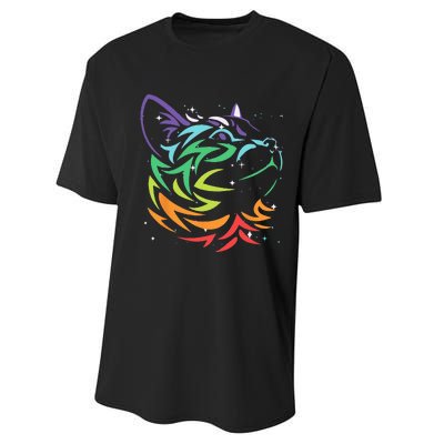 Cat colors for cat lovers Cat Performance Sprint T-Shirt